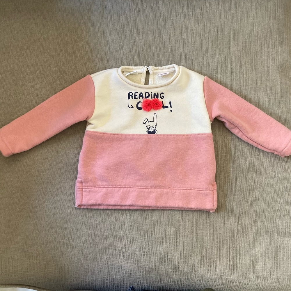 Zara Reading is Cool Bunny sweater